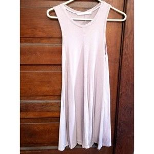 Double Zero Women's Basic Ribbed A Line Dress Dusty Pink Size Small